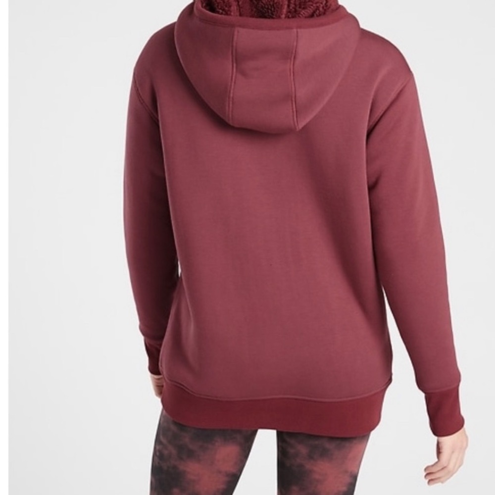 NWT Athleta Reversible Sherpa Hoodie - Picture 4 of 8